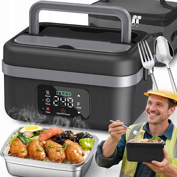 Elektrický Obědový Box Vyhřívaný 12V1000ML Ohřívač Jídla, Nádoba
