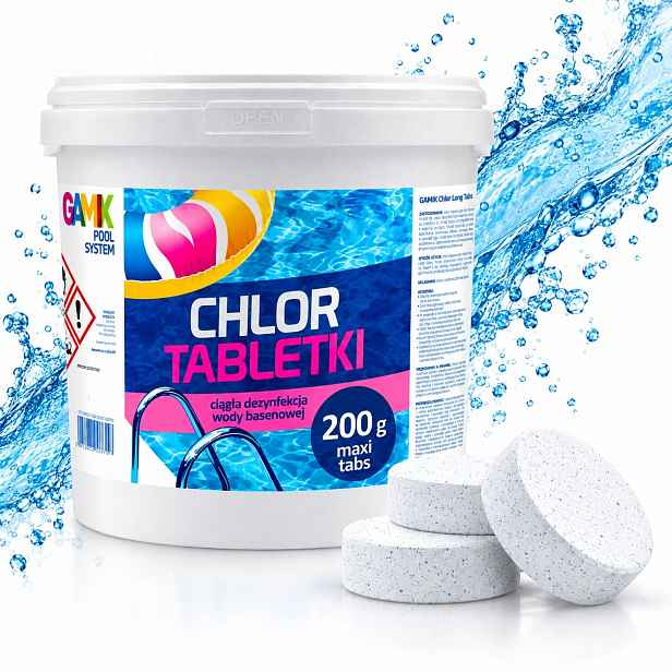 Chlorové Tablety 200 G 5 Kg 25 Ks, Volně Rozpustné Do Bazénu, Chemie