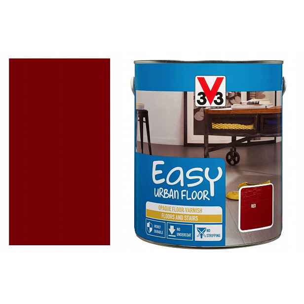 V33 Krycí lak na podlahy, parkety, šťavnatá višeň, lesk 2,5 l