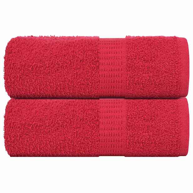 vidaXL Ručníky FROGN 2 ks červené 30x30 cm 360 g/m²