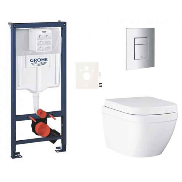 Závěsný wc set do lehkých stěn / předstěnová montáž Grohe Euro Ceramic SIKOGRSEUSCP00