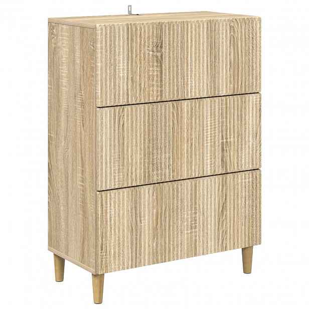 vidaXL Skříň se zásuvkami 66 x 34,5 x 90 cm Kompozitní dřevo