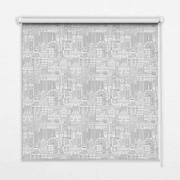 TULUP VNITŘNÍ roleta - okenní roleta - roleta - 70x140 cm - Náčrt města