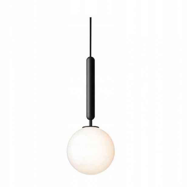 Závěsná lampa 1 bodové světlo G9 koule 15 cm sklo