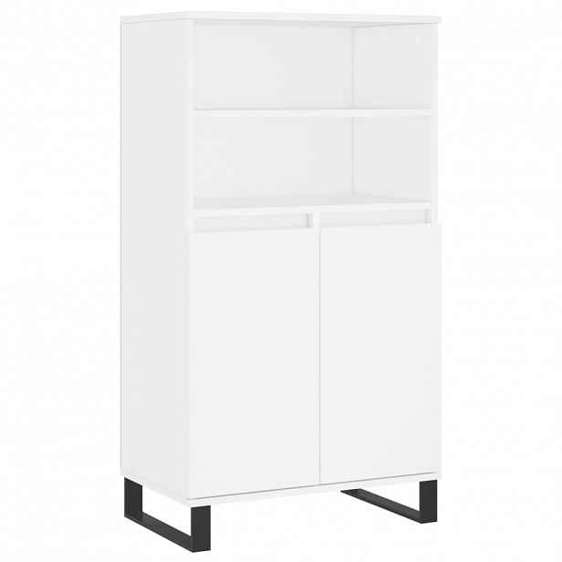 vidaXL Skříň highboard bílá 60 x 36 x 110 cm kompozitní dřevo