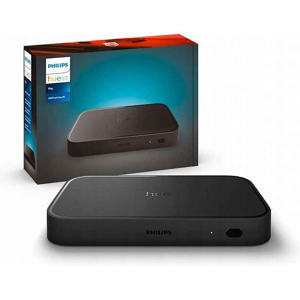 Centrála Sync Box Hdmi 8K 4K Černá Inteligentní Smart Play Philips Hue