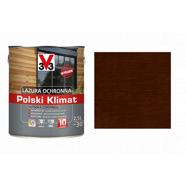 Lazura V33 Polský Klima 10 let Dub zlatý 2,5L