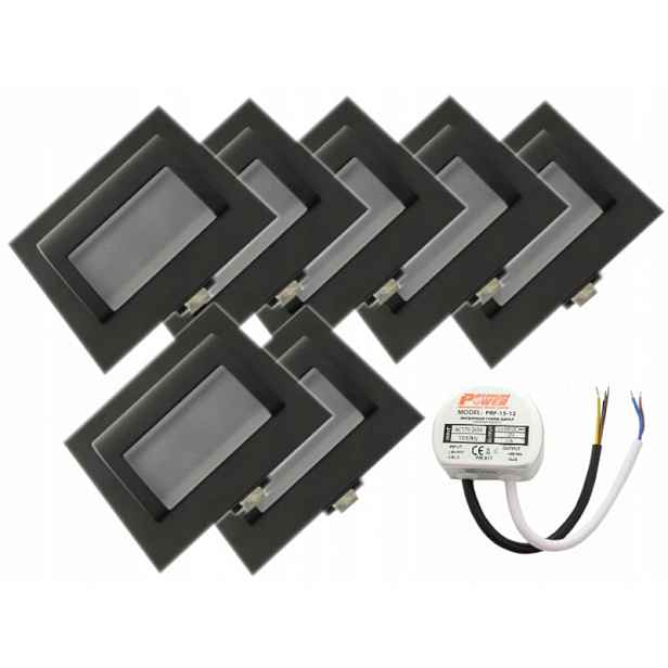 Set Schodišťové osvětlení 7x napájecí adaptér
