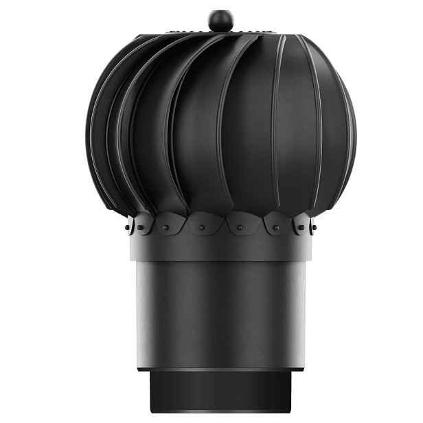Komínová vložka do ventilace Otočná fi150+REDUKCE 110 Černá 9005