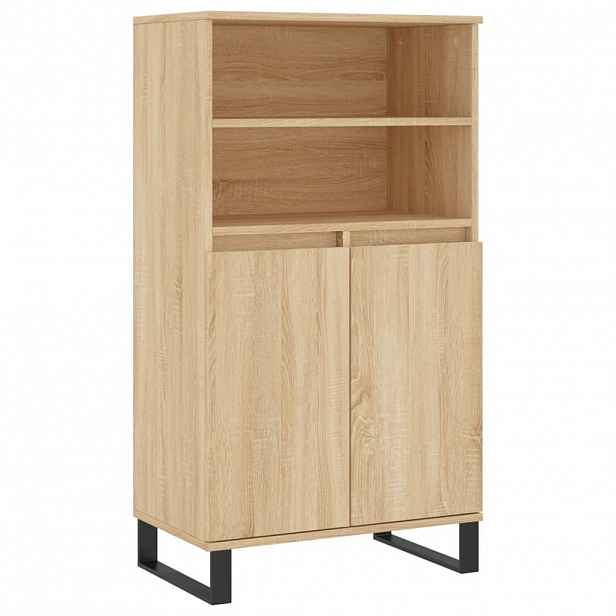 vidaXL Skříň highboard dub sonoma 60 x 36 x 110 cm kompozitní dřevo