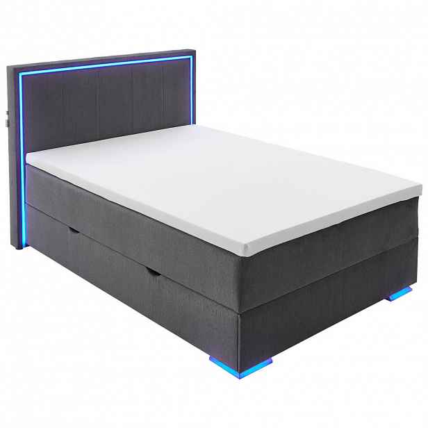 Boxxx POSTEL BOXSPRING, 140/200 cm, antracitová