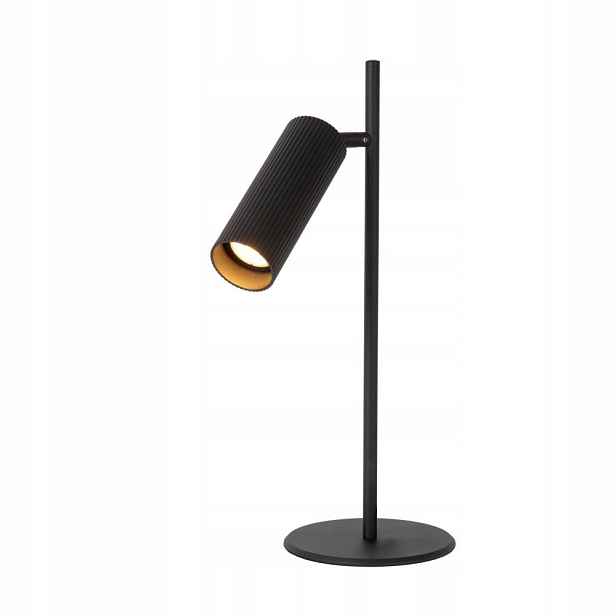 Černá stolní lampa Clubs s pohyblivým zdrojem světla do kanceláře 01/30/Lucide