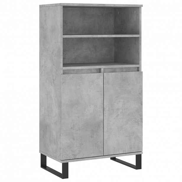 vidaXL Skříň highboard betonově šedá 60 x 36 x 110 cm kompozitní dřevo