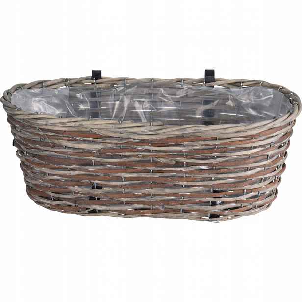 Krabička Na Květiny závěsný koš 45 x 21 x 16 Košík Oválný