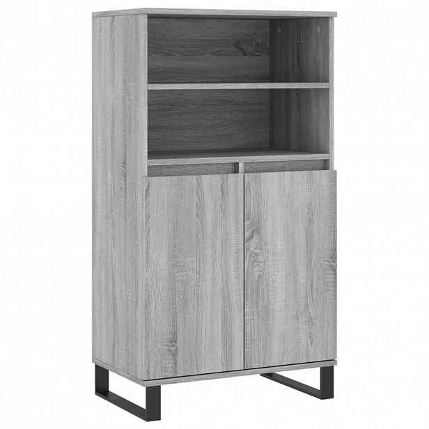 vidaXL Skříň highboard šedá sonoma 60 x 36 x 110 cm kompozitní dřevo
