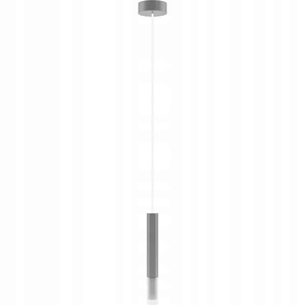 Šedá Závěsná Lampa Se Stínítkem, Samostatná Lampa
