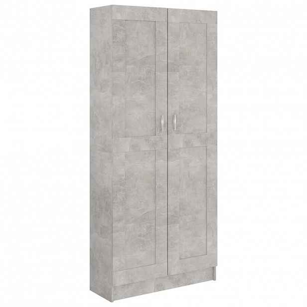 vidaXL Knihovna betonově šedá 82,5 x 30,5 x 185,5 cm kompozitní dřevo