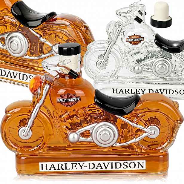 Karafa na whisky a likérovou vodu Motocykl 350 ml Skleněná láhev jako Dárek