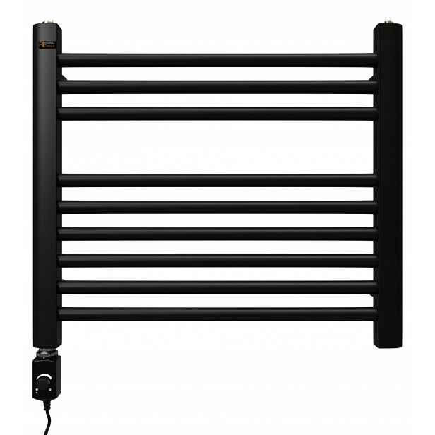 Elektrický koupelnový radiátor Vinolli Hugo 50x54 300 W Černý