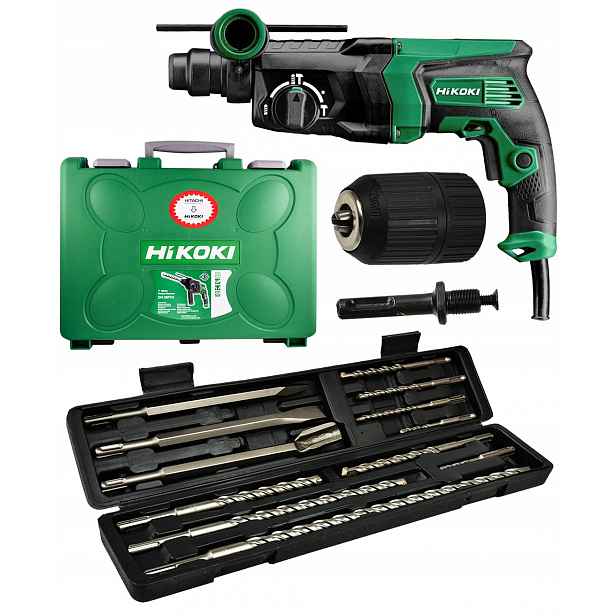 Hikoki DH26PC vrtací kladivo 830W adaptér vrtáky