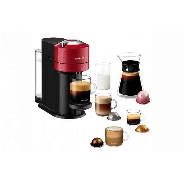 Kapslový kávovar Krups Nespresso Vertuo Next Red XN910510