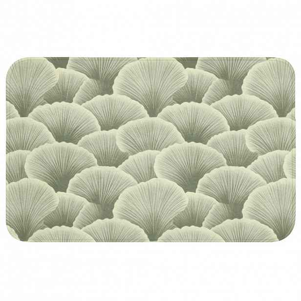 OnlyWow KOUPELNOVÁ PŘEDLOŽKA Vějíř - list - zelený 80x50 cm
