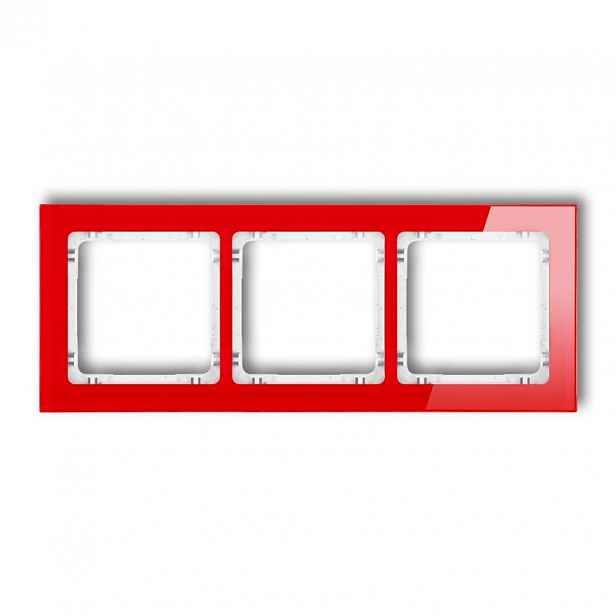 Rámeček červený/bílý x3 17-0-DRS-3 Deco Karlik