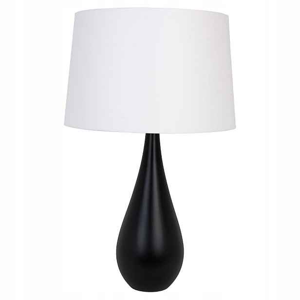 Stolní lampa Vese Černá Bílá Abažur Hellux