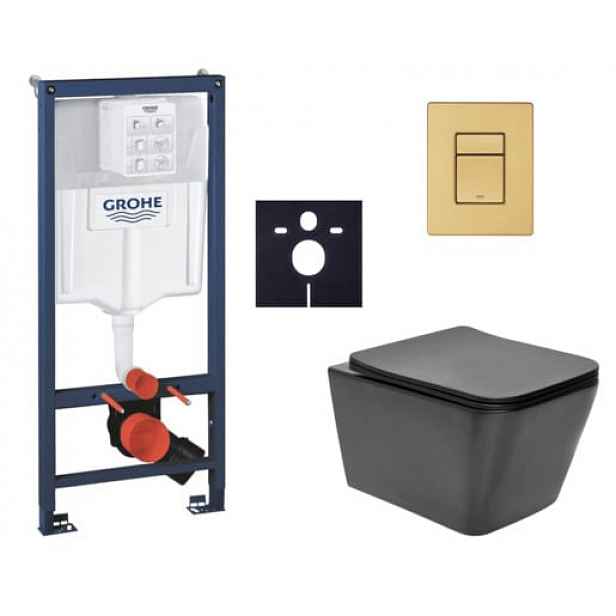 Závěsný wc set do lehkých stěn / předstěnová montáž Swiss Aqua Technologies Infinitio SIKOGRSIN12BSCGN0