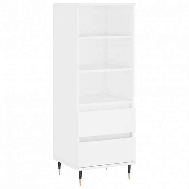 vidaXL Skříň highboard bílá 40 x 36 x 110 cm kompozitní dřevo
