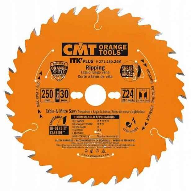 Cmt pilový kotouč ultra tenký 250mm*2,4mm*30mm 24Z C27125024M