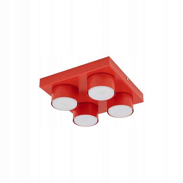 Čtyřbodové stropní svítidlo Červená GX53 44W Moderní 8 cm Tk Lighting
