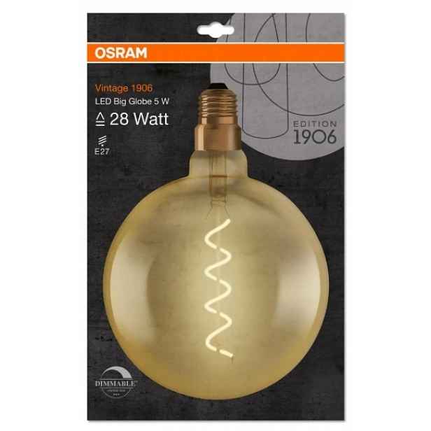 Osram Vintage 1906 Led žárovka Teplé a příjemné světlo 2000 K 4 W E27 G