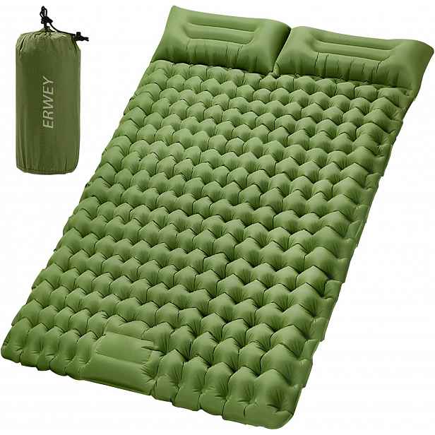 Matrace Kempingová Dvoupostelová 200x135 CM Samonafukovací Podložka Na Spaní