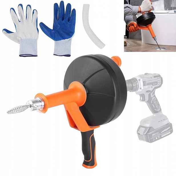Kanalizační Spirála pro protlačování trubek 7,6 m x 6 mm