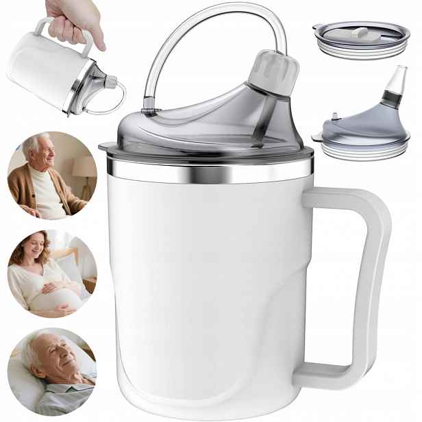 Nekapající Hrnek Pro Dospělé O Objemu 400 ML, Zabraňuje Vytékání