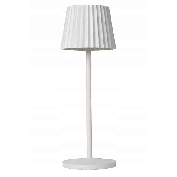 Venkovní Led akumulátorová stolní lampa bílá 2700K IP54 Lucide