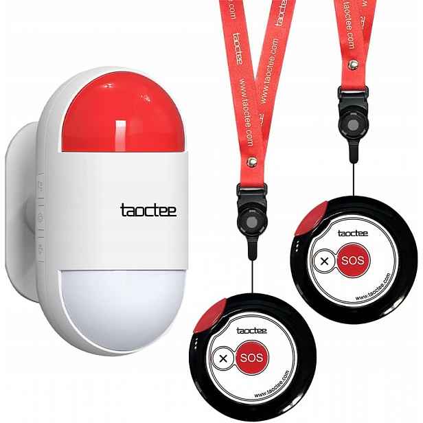 Alarm Paniky Siréna 120 Db Zvuk A Světlo Usb/baterie Tlačítko