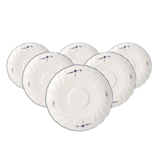 Sada 6 podšálků na šálky Villeroy&boch porcelánové, 6 kusů talířků