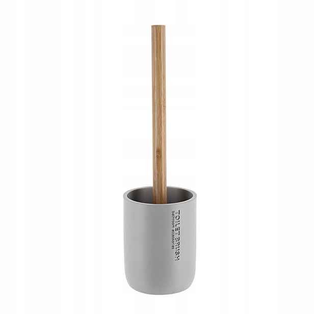 Wc Kartáč Polyresin Bambusový Ø 10,4 CM Šedý