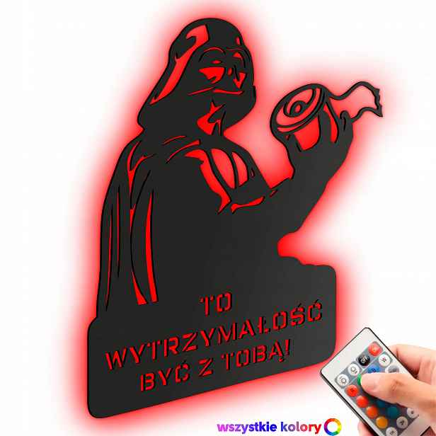 Dřevěný 3D obraz Star Wars Darth Vader Nástěnná Dekorace Noční Lampa Led
