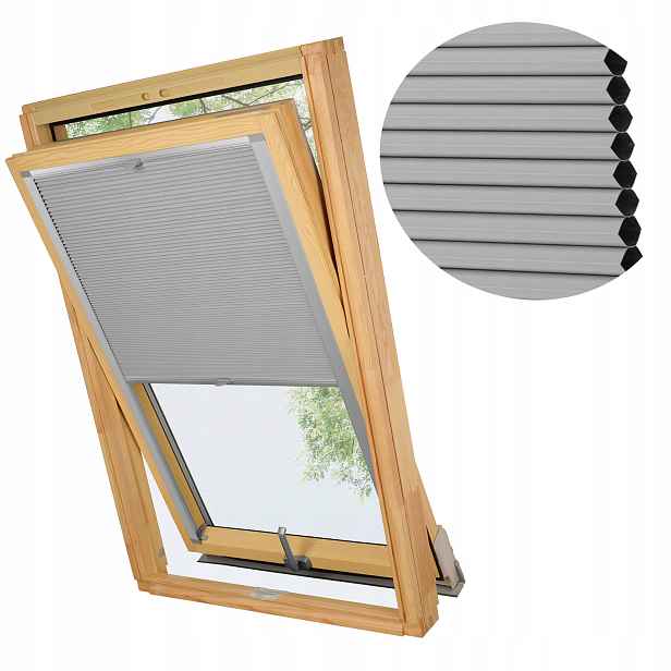 Medová Plástev Šedá Pro Okno Velux MK06