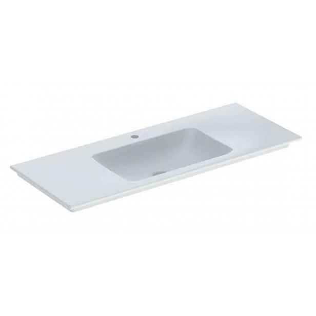 Geberit ONE - Umyvadlo nábytkové 120x48x14 cm, bez přepadu, s otvorem pro baterii, KeraTect, bílá 505.010.01.5