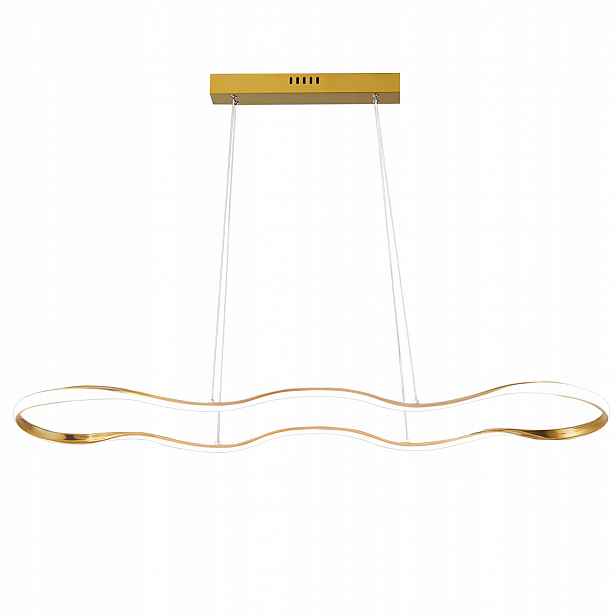 Led Lustr Do Obývacího Pokoje Zlatý Velký Geometrický Toolight LHJ028-CP 1