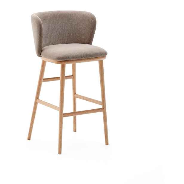 Světle hnědá barová židle (výška sedáku 75,5 cm) Ciselia – Kave Home