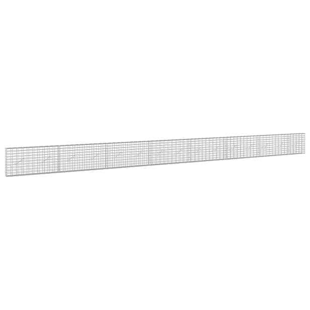 vidaXL Gabion s drátem 5 mm a síťkou 5x10 cm 750x10x50 cm