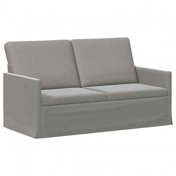 vidaXL Pohovka pro 2 osoby Světle šedá 150 x 81 x 82 cm Samet