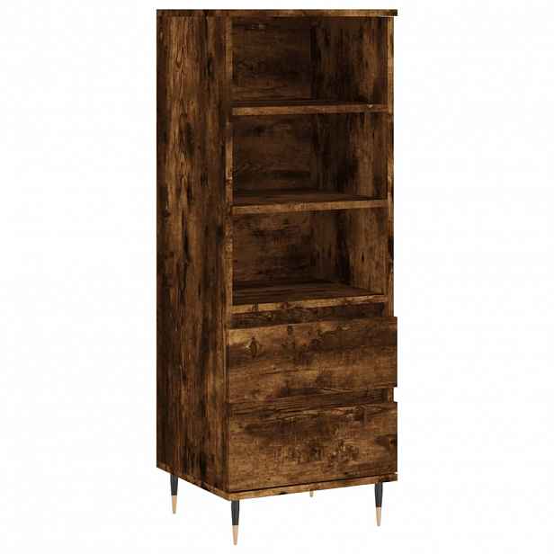 vidaXL Skříň highboard kouřový dub 40 x 36 x 110 cm kompozitní dřevo