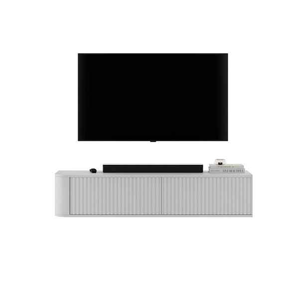 Meble Lindner TV stolek Aurora bílý matný 140 cm