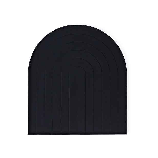 Černá silikonová odkapávací podložka na nádobí 40x36 cm – OYOY Living Design